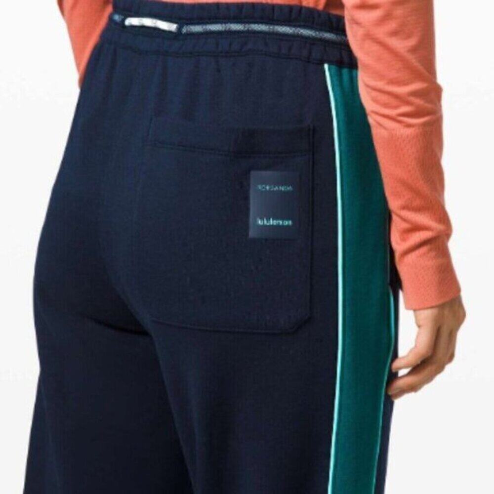 Lululemon x Roksanda Face Forward Jogger Women's Size 4 True Navy Emerald Cotton - Picture 6 of 6